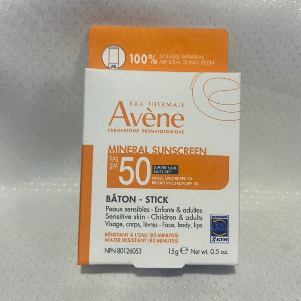 Avene Spf50 Mineral Sun Stick Sunscreen Face Body Lips